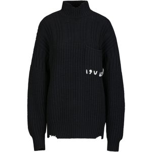 19V69 ITALIA Trui 'Rosanna'  zwart / wit