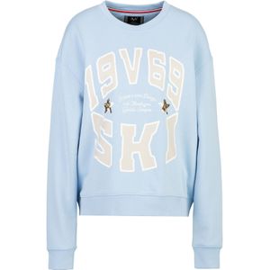 19V69 ITALIA Sweatshirt 'Sinja Wintergames'  lichtblauw / greige