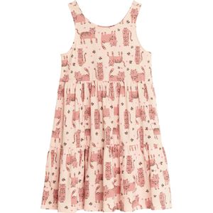 Cool Club Jurk  bruin / lichtoranje / pink