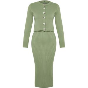 Trendyol Gebreide jurk  lichtgroen