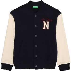 UNITED COLORS OF BENETTON Sweatvest  crème / navy / donkerrood