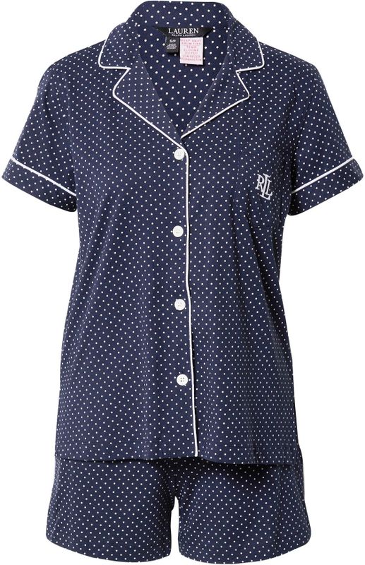 Lauren Ralph Lauren Pyjama  navy / wit