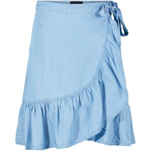 Pieces Petite Rok 'VILMA'  lichtblauw