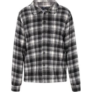 DreiMaster Vintage Overhemd  antraciet / zwart / wit