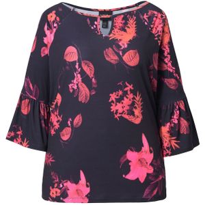 Ulla Popken Shirt  cranberry / zwart