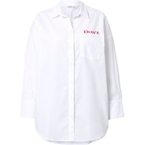 Studio Untold Blouse  bloedrood / wit