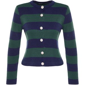 Trendyol Gebreid vest  indigo / donkergroen