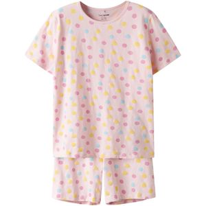 TWO SOON Nachtkledij  lichtblauw / limoen / pitaja roze / oudroze