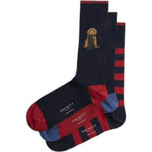 Hackett - Harry Placement - Sokken - 3 Paren - Gekamd Katoen