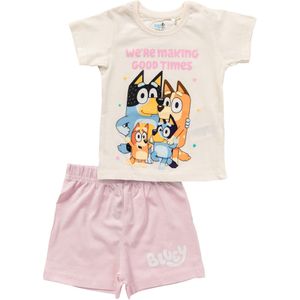 Bluey Nachtkledij 'Bluey & Family'  beige / blauw / oranje / rosa / zwart