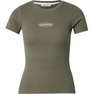 GUESS JEANS Shirt  olijfgroen / wit