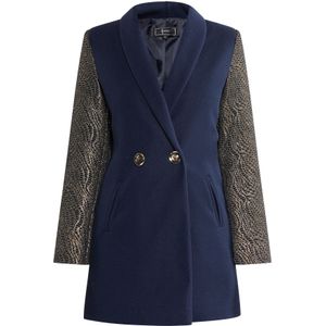 faina Tussenmantel  marine / goud / zwart