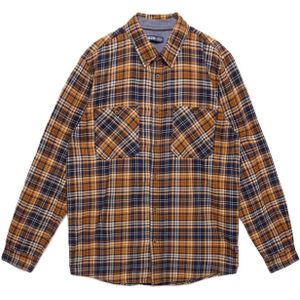 BIG STAR Overhemd  marine / donkergeel