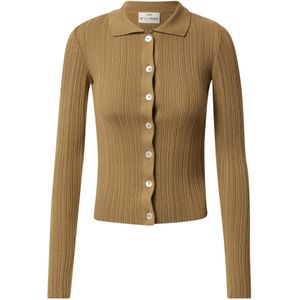 A LOT LESS Gebreid vest 'Ruby'  olijfgroen