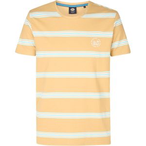 Petrol Industries Shirt  aqua / geel / wit