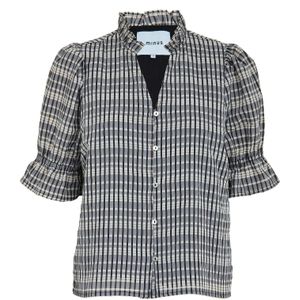 minus Blouse 'Vendia 2'  beige / grijs / zwart