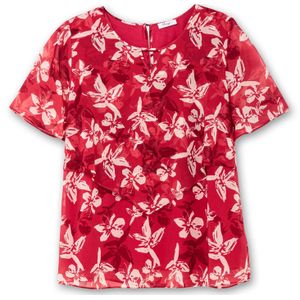 SHEEGO Blouse  lichtrood / donkerrood / offwhite