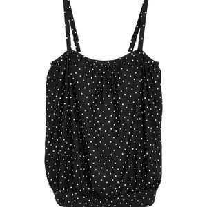 Next Tankinitop  zwart / wit