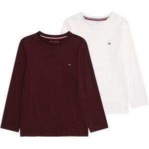 Tommy Hilfiger Underwear Onderhemd  donkerrood / wit