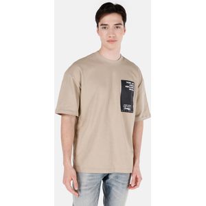 Colin's Shirt  beige / zwart / wit