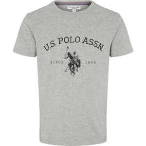 U.S. POLO ASSN. Shirt 'Archibald'  blauw / grijs gemêleerd