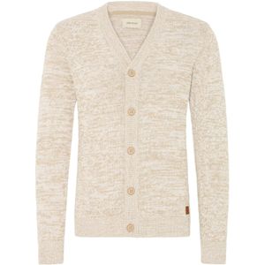 BLEND Gebreid vest 'Damon'  beige gemêleerd