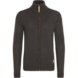 !Solid Gebreid vest 'Poul'  donkergrijs