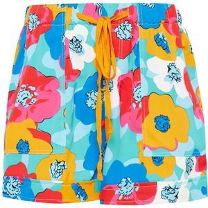 FELIPA Broek 'Spring Summer'  turquoise / oranje / rood / wit