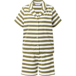Studio Untold Korte pyjama  grasgroen / wit
