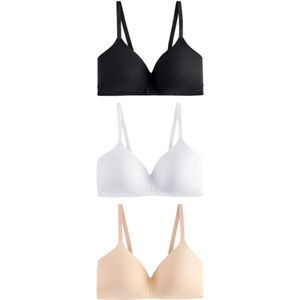Next BH  beige / zwart / wit