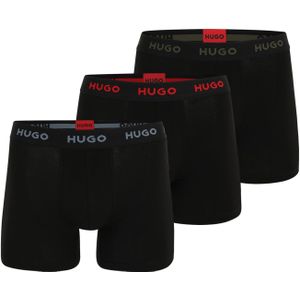 HUGO Boxershorts  grijs / kaki / rood / zwart