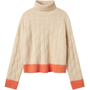 Gebreide Trui - Rolkraag - Lange Mouwen - Relaxed Fit