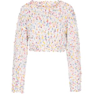 IZIA Trui  donkergeel / donkerlila / pink / wit