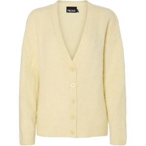 Pcpam - Gebreid Vest - V-hals - Lange Mouwen - Oversized Fit