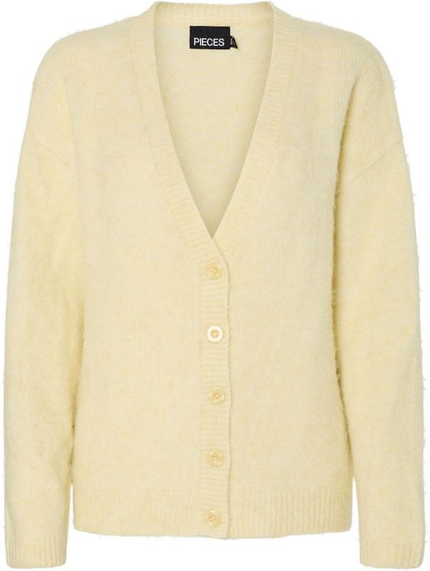 Pcpam - Gebreid Vest - V-hals - Lange Mouwen - Oversized Fit