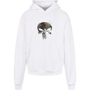 F4NT4STIC Sweatshirt 'Marvel Punisher TV Camo Skull'  donkerbruin / groen / kaki / wit