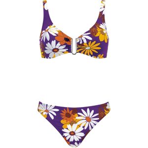 OLYMPIA Bikini  lila / oranje / wit