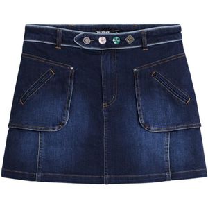 Desigual - Rok - Blauw - Minirok - Kort