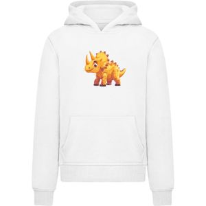 F4NT4STIC Sweatshirt 'Süßer Triceratops Dinosaurier'  oranje / wit