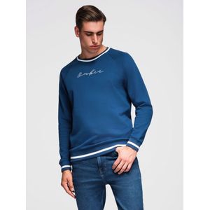 Ombre Sweatshirt 'OM-SSNZ-0244'  donkerblauw / wit
