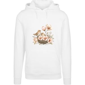F4NT4STIC Sweatshirt 'Vogelnest Blumen'  lichtgroen / abrikoos / pastelroze / wit