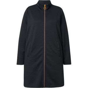 Ulla Popken - Sweatvest - Zwart - Recht Model - Lange Mouw