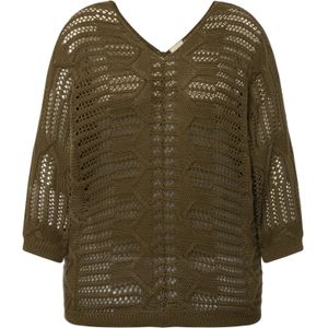 Ulla Popken Trui  donkergroen