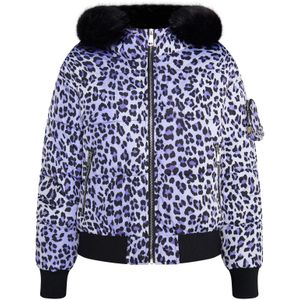 MYMO Winterjas  lavendel / zwart / wit