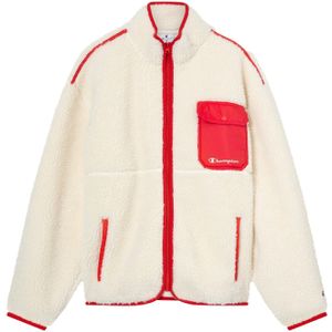 Champion - Authentic Athletic Apparel - Fleece Jas - Rood - Met Opstaande Kraag