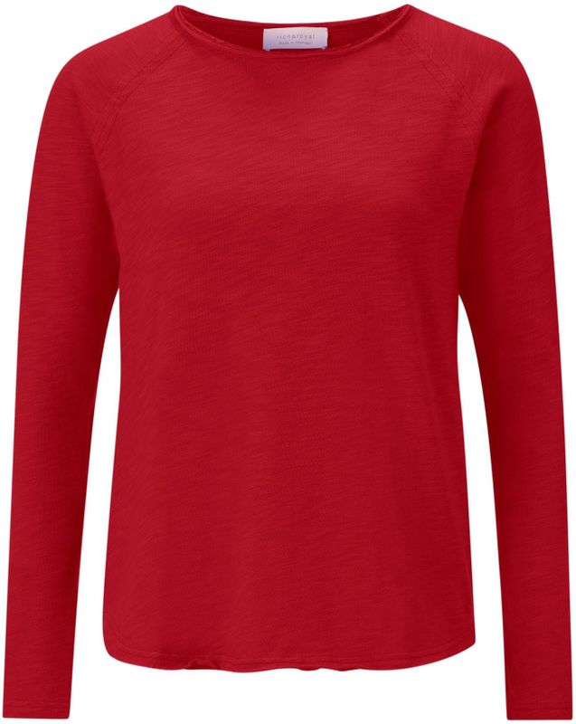 Rich & Royal - Shirt - Rood - Lange Mouw - Normale Pasvorm