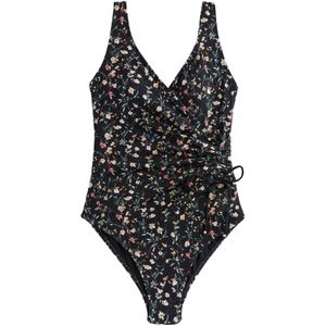 Next Badpak  jade groen / pastelrood / zwart / wit