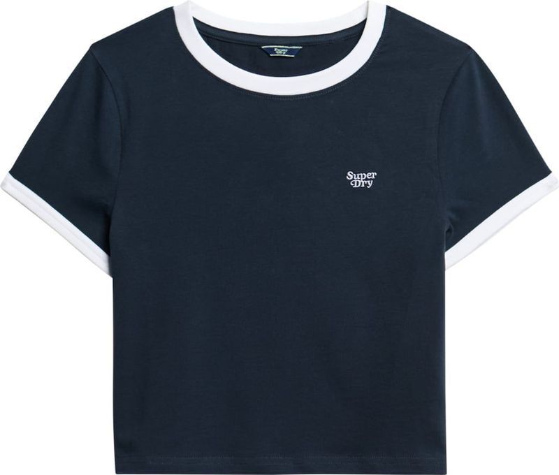 Superdry Shirt  marine / wit