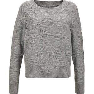 MADELEINE Trui  grijs gemêleerd