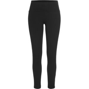 Leggings - Zwart - Met Logo-opschrift - Comfortband - Normale Taillehoogte